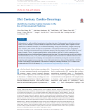 Cover page: 21st Century Cardio-Oncology: Identifying Cardiac Safety Signals in the Era of Personalized Medicine.