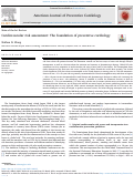 Cover page: Cardiovascular risk assessment: The foundation of preventive cardiology