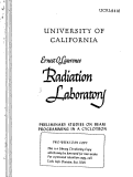 Cover page: PRELIMINARY STUDIES ON BEAM PROGRAMMING IN A CYCLOTRON