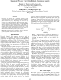 Cover page: Opponent Process Control in Linked, Dynamical Agents