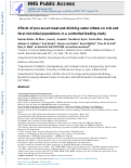 Cover page: Effects of processed meat and drinking water nitrate on oral and fecal microbial populations in a controlled feeding study