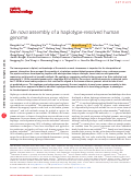 Cover page: De novo assembly of a haplotype-resolved human genome