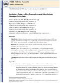 Cover page: Smokeless Tobacco Risk Comparisons and Other Debate Messages in the News