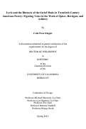 Cover page: Lyric and the Rhetoric of the Serial Mode in Twentieth Century American Poetry: Figuring Voice in the Work of Spicer, Berrigan, and Ashbery