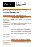 Cover page: Best practices for prevention of post-endoscopic retrograde cholangiopancreatography pancreatitis