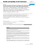 Cover page: Urinary and sexual outcomes in long-term (5+ years) prostate cancer disease free survivors after radical prostatectomy