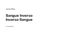 Cover page: Sangue Inverso - Inverso Sangue