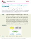 Cover page: Cardiovascular informatics: building a bridge to data harmony.