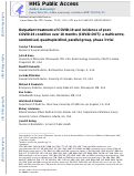 Cover page: Outpatient treatment of COVID-19 and incidence of post-COVID-19 condition over 10 months (COVID-OUT): a multicentre, randomised, quadruple-blind, parallel-group, phase 3 trial.