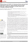 Cover page: Epidemiology and SARS-CoV-2 Infection Patterns among Youth Followed at a Large Los Angeles Health Network during 2020–2022: Clinical Presentation, Prevalent Strains, and Correlates of Disease Severity