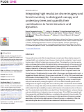 Cover page: Integrating high resolution drone imagery and forest inventory to distinguish canopy and understory trees and quantify their contributions to forest structure and dynamics