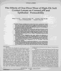 Cover page: The effects of one-hour wear of high-Dk soft contact lenses on corneal pH and epithelial permeability.