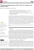 Cover page: Cannabis and Inflammation in HIV: A Review of Human and Animal Studies