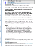 Cover page: Limits to the generalizability of resting-state functional magnetic resonance imaging studies of youth: An examination of ABCD Study® baseline data