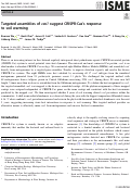 Cover page: Targeted assemblies of cas1 suggest CRISPR-Cas’s response to soil warming