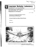 Cover page: Advanced Light Source Beam Position Monitor