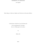 Cover page: Three Essays on Wartime Markets and Production in Economic History