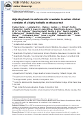 Cover page: Adjusting head circumference for covariates in autism: clinical correlates of a highly heritable continuous trait.