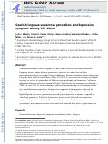 Cover page: Spanish Language Use Across Generations and Depressive Symptoms Among US Latinos