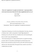 Cover page: What is the “neighborhood” in neighborhood satisfaction?