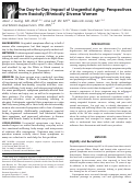 Cover page: The Day-to-Day Impact of Urogenital Aging: Perspectives from Racially/Ethnically Diverse Women
