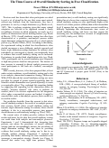 Cover page: The Time Course of Overall Similarity Sorting in Free Classification