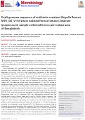 Cover page: Draft genome sequence of antibiotic-resistant Shigella flexneri MTR_GR_V146 strain isolated from a tomato (Solanum lycopersicum) sample collected from a peri-urban area of Bangladesh.