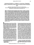 Cover page: Orientational distribution of 1,6-diphenyl-1,3,5-hexatriene in phospholipid vesicles as determined by global analysis of frequency domain fluorimetry data.