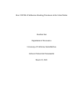 Cover page of How COVID-19 Influences Smoking Prevalence in the United States