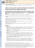 Cover page: Genetic ancestry and its association with asthma exacerbations among African American subjects with asthma