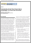 Cover page: Understanding Central Valley Chinook Salmon and Steelhead