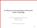 Cover page: An Efficiency-Focused Design of Direct-DC Loads in Buildings