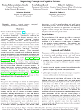 Cover page: Improving Concepts in Cognitive Science