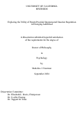 Cover page: Exploring the Utility of Parent-Provided Interpersonal Emotion Regulation in Emerging Adulthood