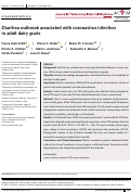 Cover page: Diarrhea outbreak associated with coronavirus infection in adult dairy goats.