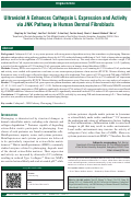 Cover page: Ultraviolet A Enhances Cathepsin L Expression and Activity via JNK Pathway in Human Dermal Fibroblasts.