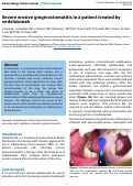 Cover page: Severe erosive gingivostomatitis in a patient treated by vedolizumab