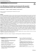 Cover page: Cost-effectiveness of zoledronic acid compared with sequential denosumab/alendronate for older osteoporotic women in Japan