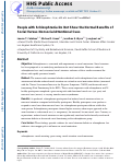 Cover page: People with schizophrenia do not show the normal benefits of social versus nonsocial attentional cues.