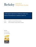 Cover page: A Safe System Approach to Pedestrian High Injury Network Development in Oakland, California