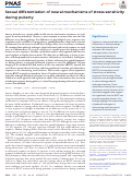 Cover page: Sexual differentiation of neural mechanisms of stress sensitivity during puberty