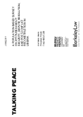 Cover page: Talking Peace: A Population-Based Survey on Attitudes about Security, Dispute Resolution, and Post-Conflict Reconstruction in Liberia