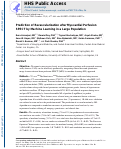 Cover page: Prediction of revascularization after myocardial perfusion SPECT by machine learning in a large population