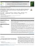 Cover page: Relationships among classifications of ayurvedic medicine diagnostics for imbalances and western measures of psychological states: An exploratory study