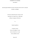 Cover page: Quantifying Speech Rhythms: Perception and Production Data in the Case of Spanish, Portuguese, and English