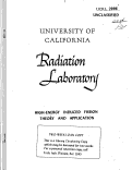 Cover page: HIGH-ENERGY INDUCED FISSION THEORY AND APPLICATION
