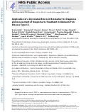 Cover page: Application of a glycinated bile acid biomarker for diagnosis and assessment of response to treatment in Niemann-pick disease type C1