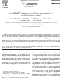 Cover page: Use of HAPPY mapping for the higher order assembly of the Tetrahymena genome