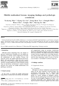 Cover page: Middle mediastinal lesions: imaging findings and pathologic correlation