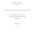 Cover page: Child Adversity, Adult Intimate Partner Violence and Inflammation in Young Adults